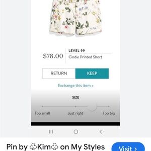 Level 99 Floral Women's Shorts - White